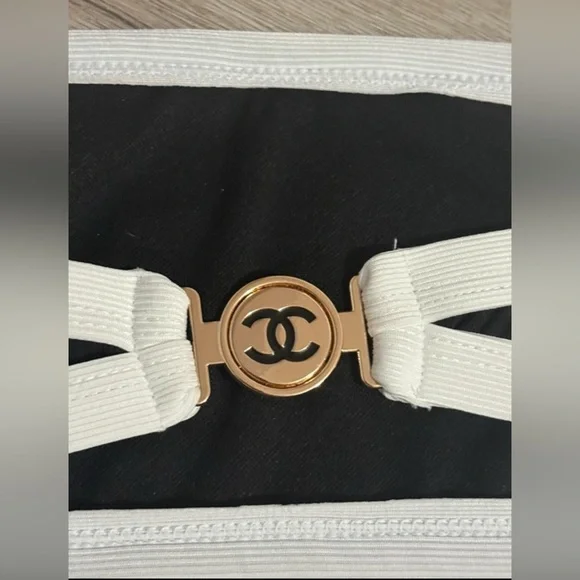 NWT Black&White Bikini Set - 2 pieces swimsuit size S (it runs Xs) - Picture 5 of 6